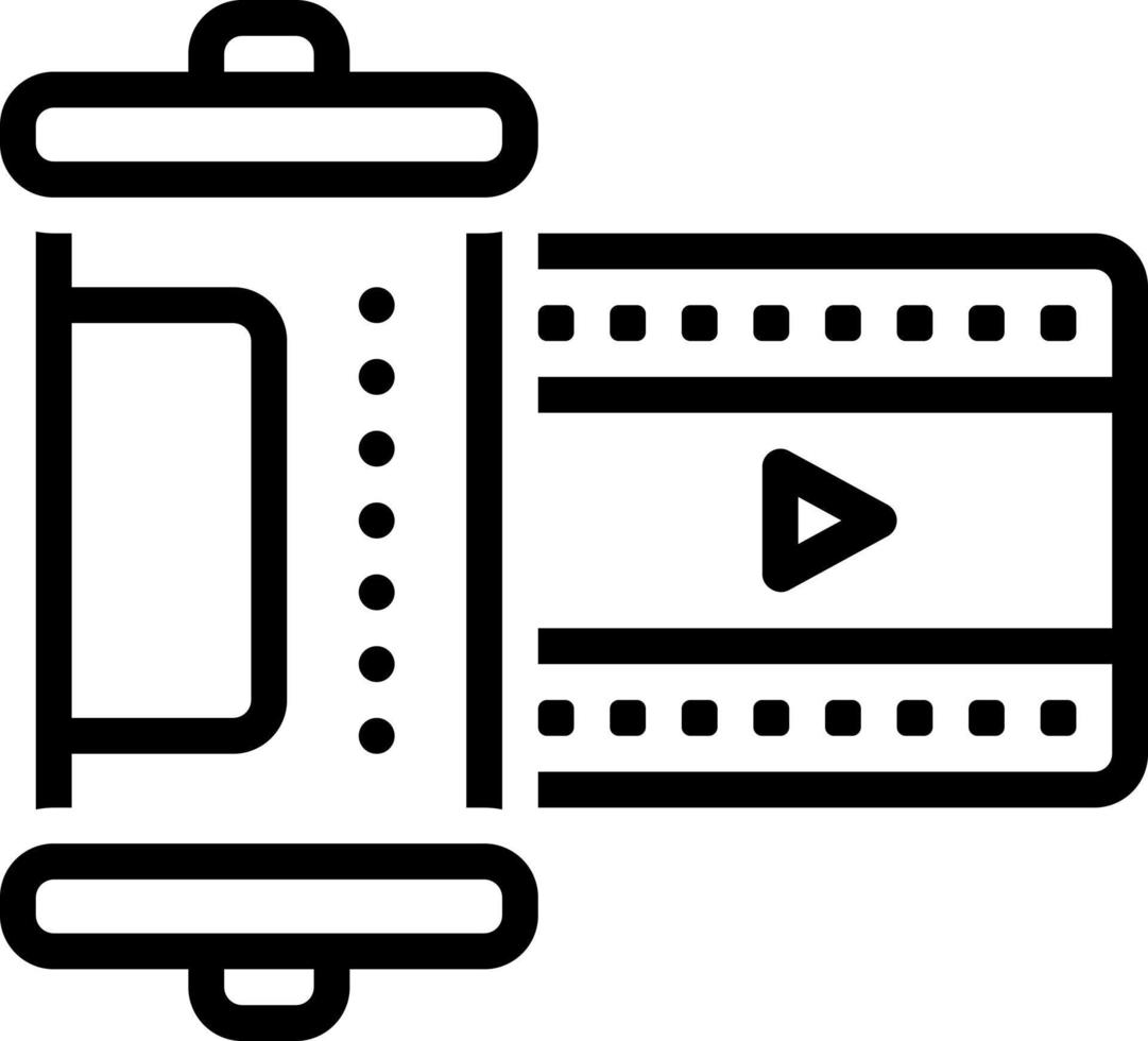line icon for film vector