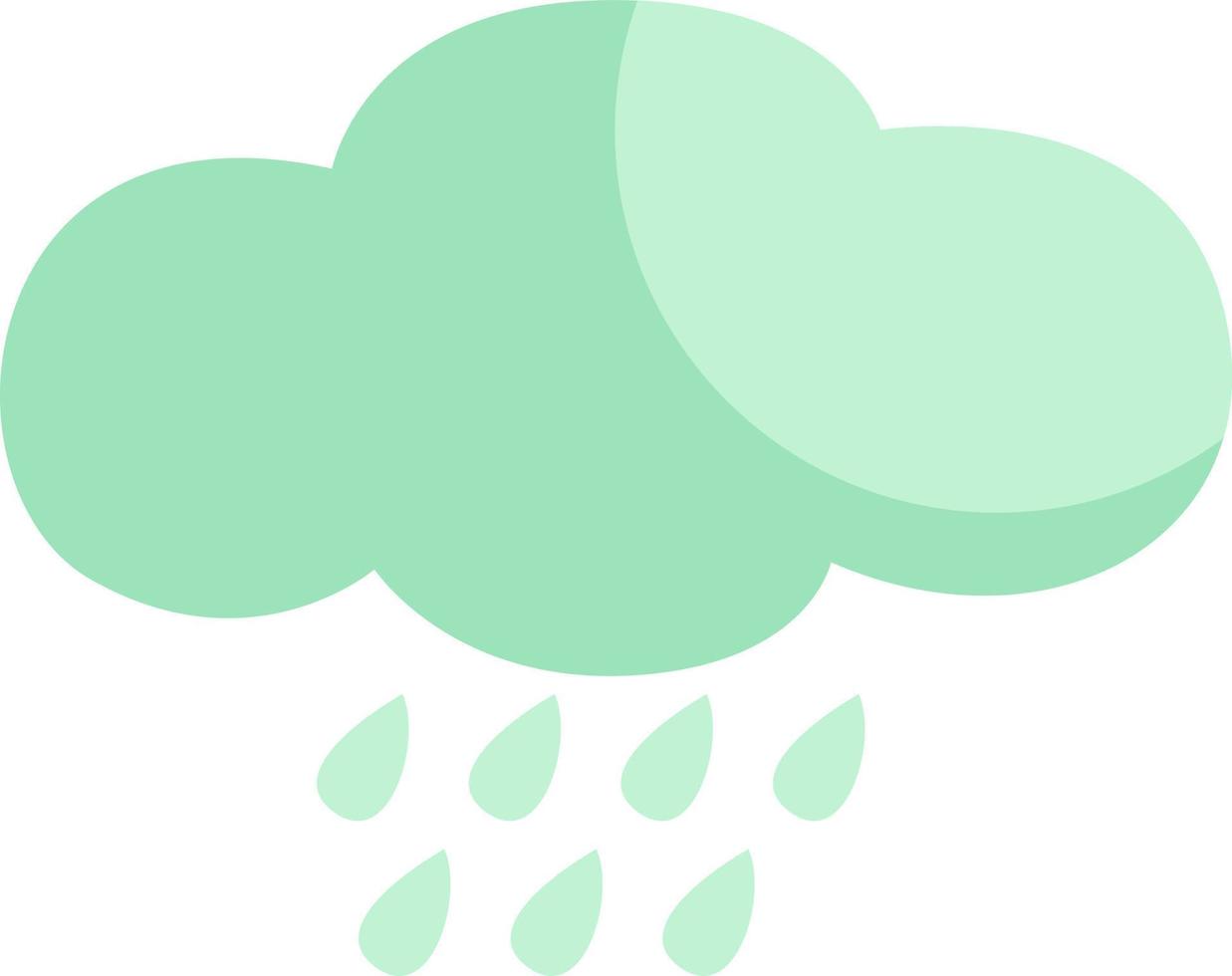 Spring rain, illustration, vector on a white background.