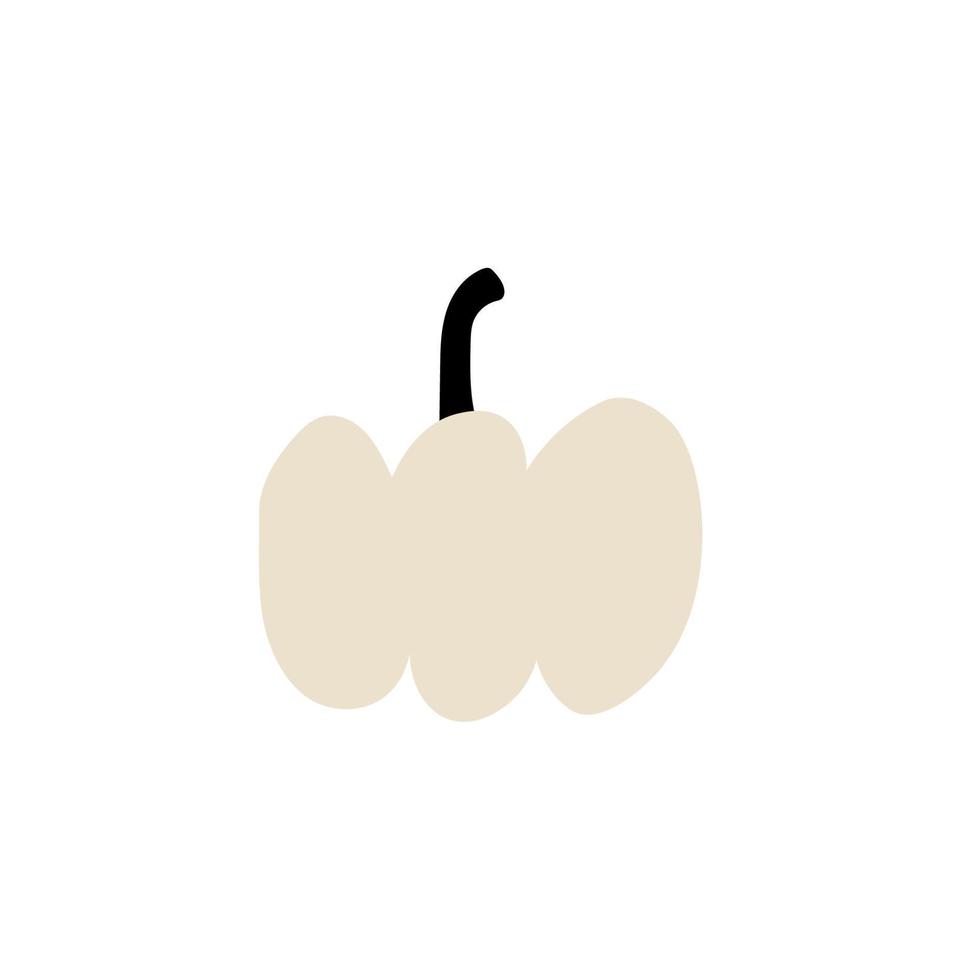 símbolo de agricultura de planta de calabaza de otoño. decoración de otoño comida fresca y saludable. vector