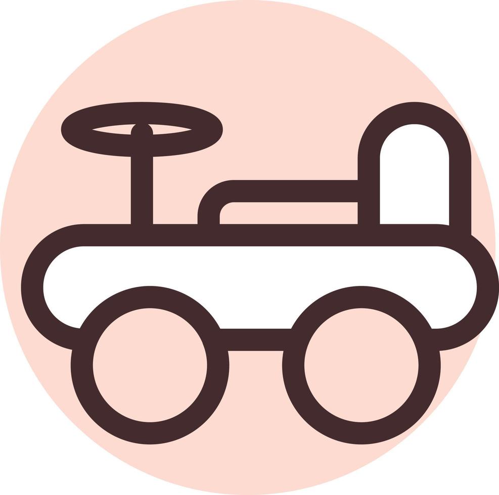 Toy car, illustration, vector, on a white background. vector
