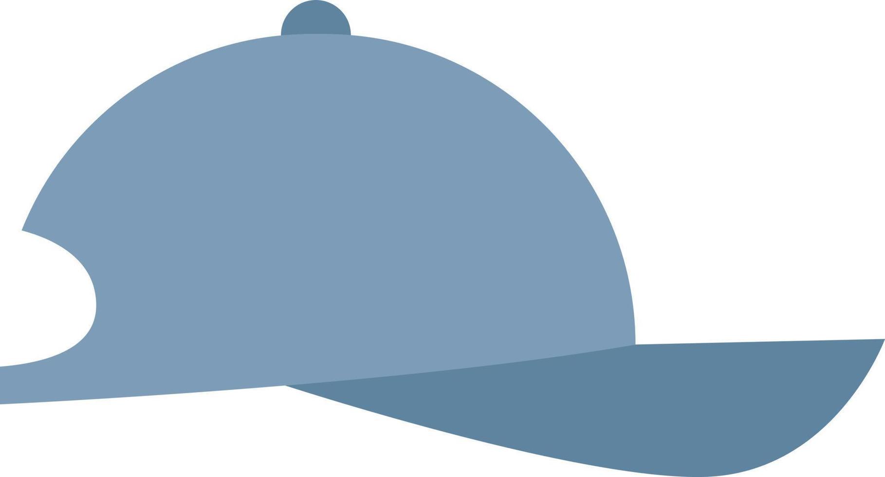 Blue cap, illustration, vector on white background.