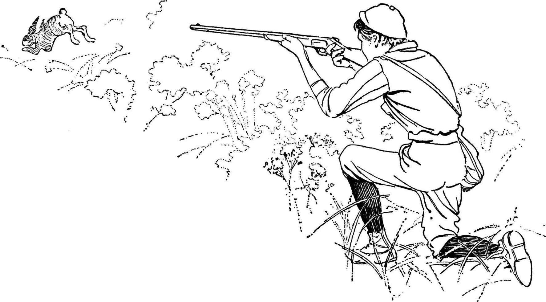 Hunting vintage illustration. 13823286 Vector Art at Vecteezy