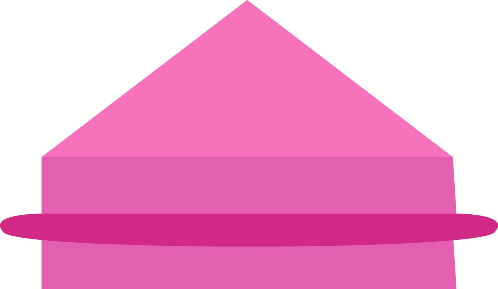 Sándwich rosa, ilustración, vector sobre fondo blanco.