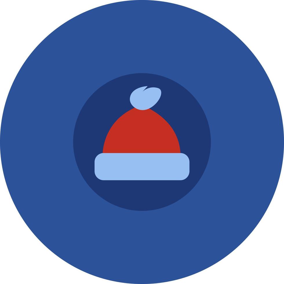 Warm winter hat, illustration, vector on a white background.