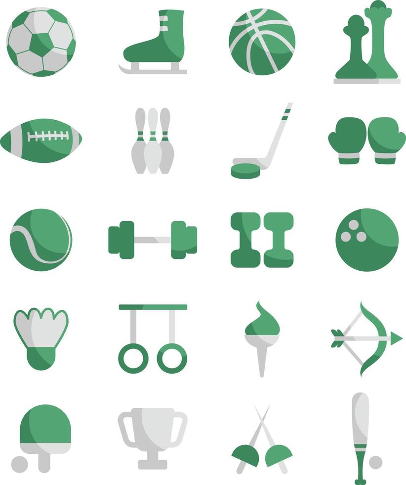 Recreative sports, illustration, on a white background. vector