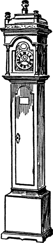 reloj de penn, ilustración vintage. vector