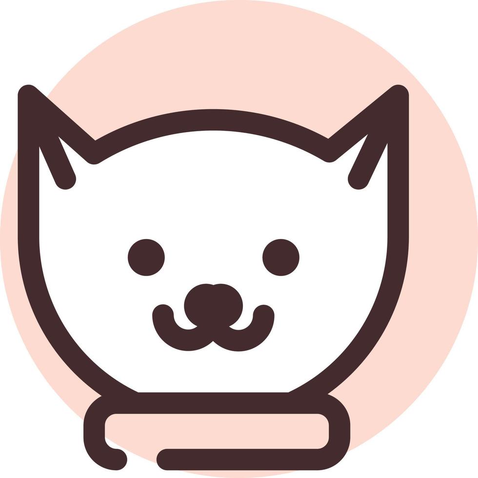 Cat pet, illustration, vector on a white background.