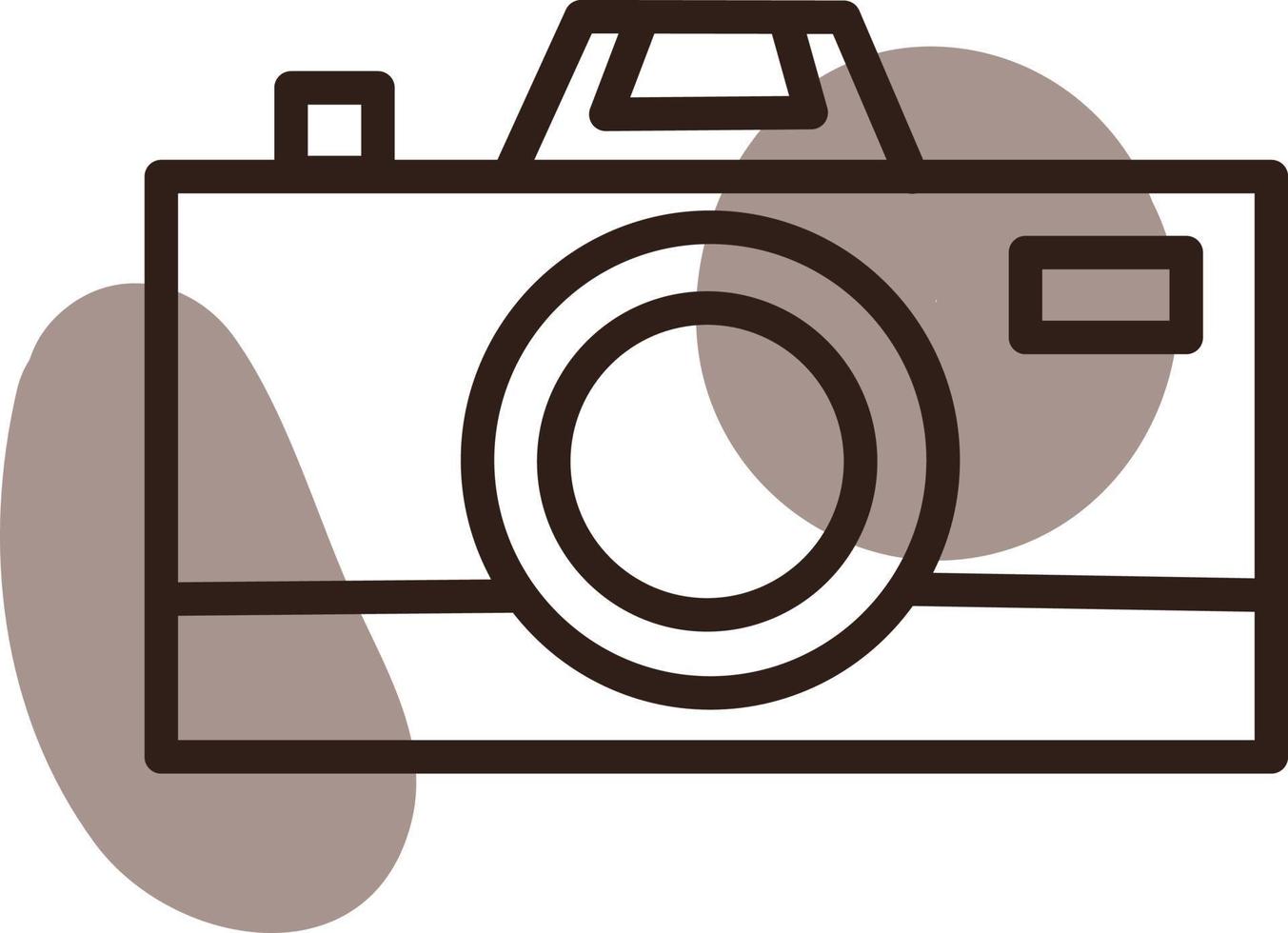 Photo camera, illustration, vector, on a white background. vector