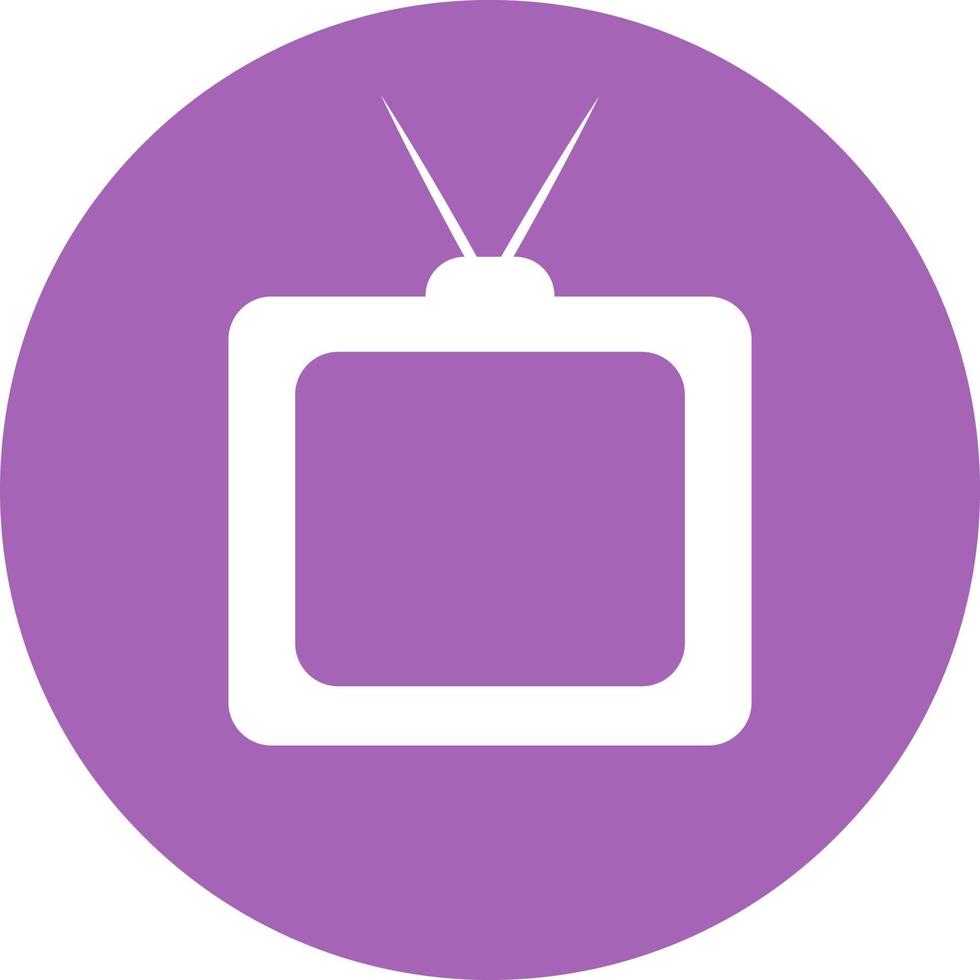 Old TV, illustration, vector on white background.