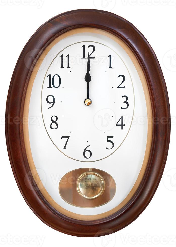 midnight on oval wall clock photo