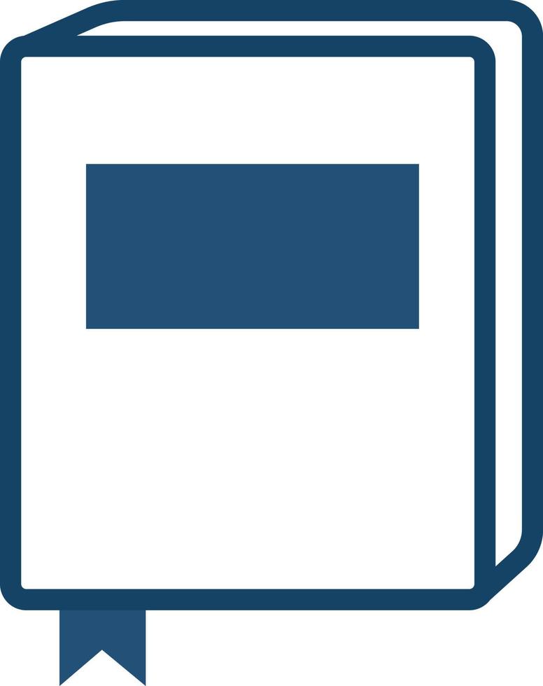 Big library book, icon illustration, vector on white background ...