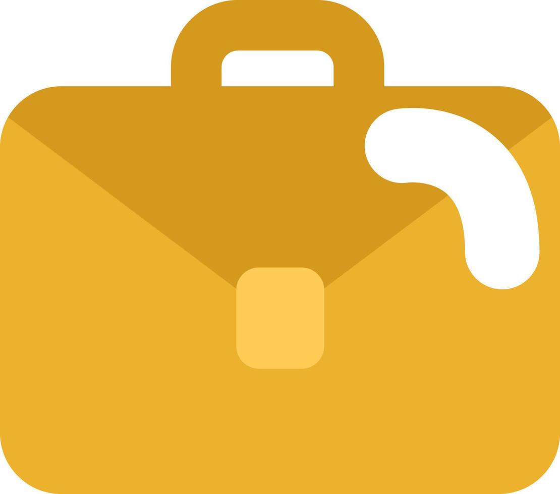 Workplace bag, illustration, vector on a white background.