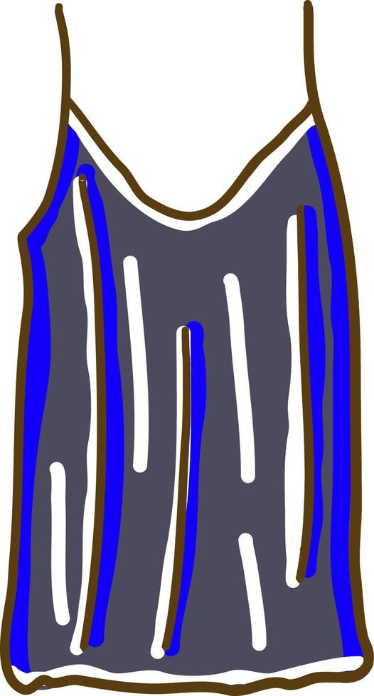 Dressy top, illustration, vector on white background.