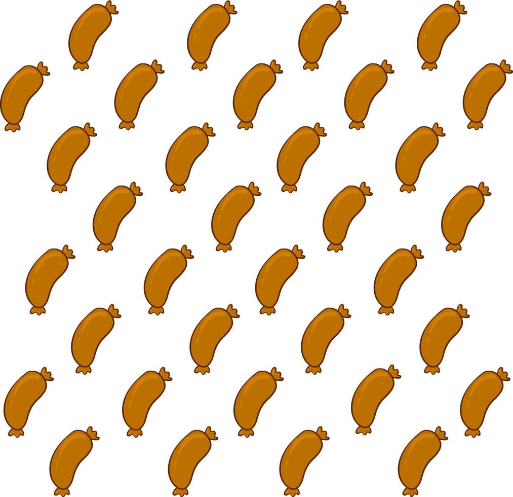 Sausage wallpaper, illustration, vector on white background. 13824293
