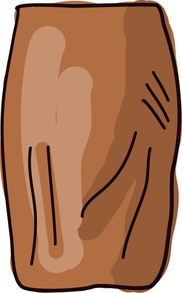 Pencil skirt, illustration, vector on white background.