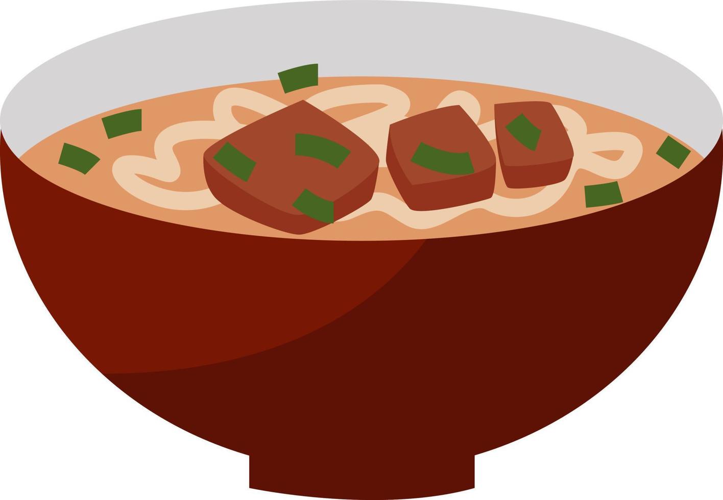 Asian pho, illustration, vector on a white background