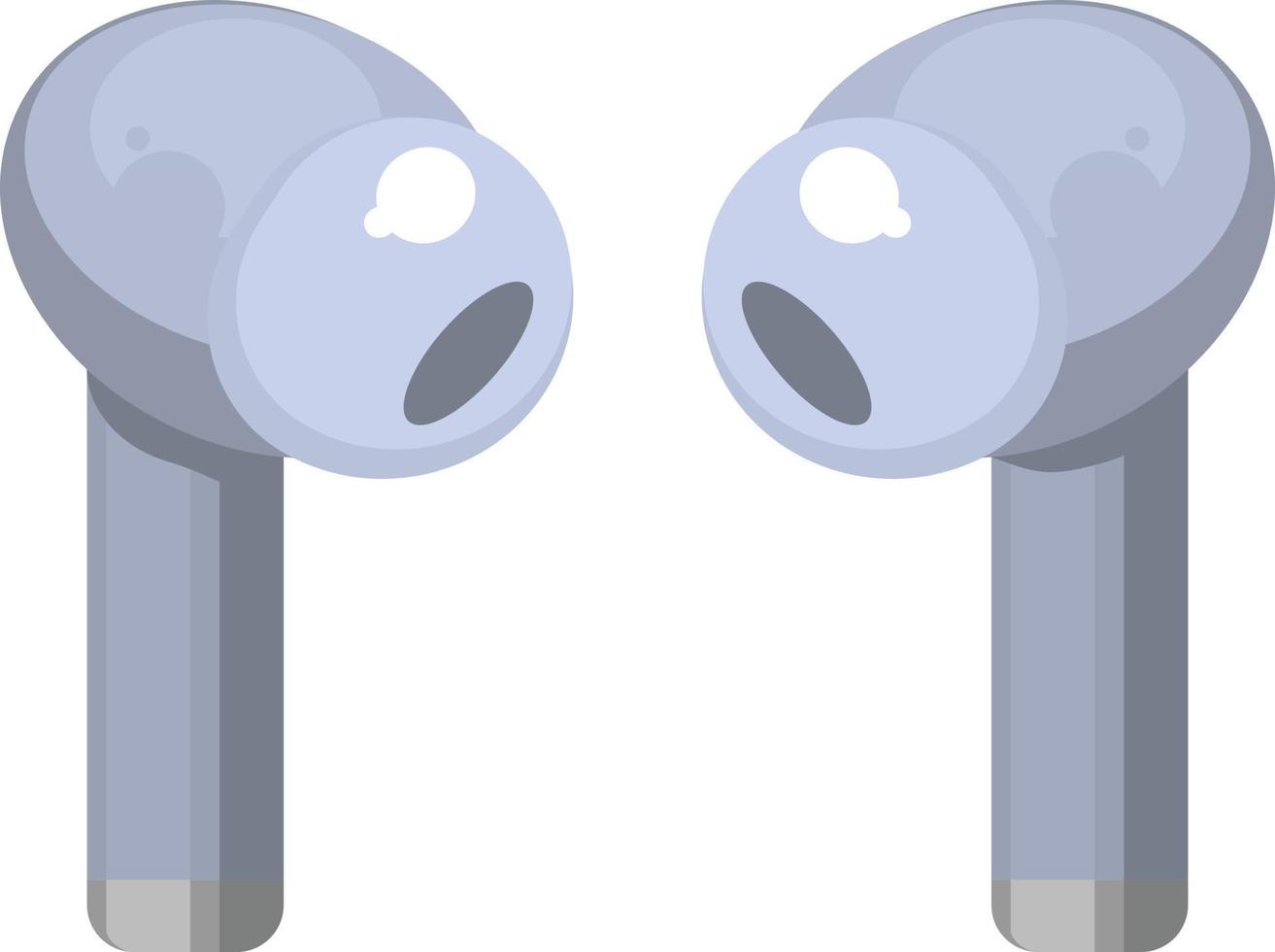 Ear pods, illustration, vector on white background