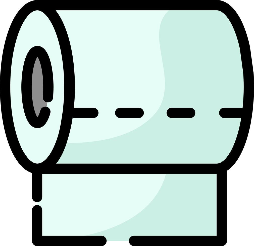 Bathroom toilet paper, illustration, vector on a white background.