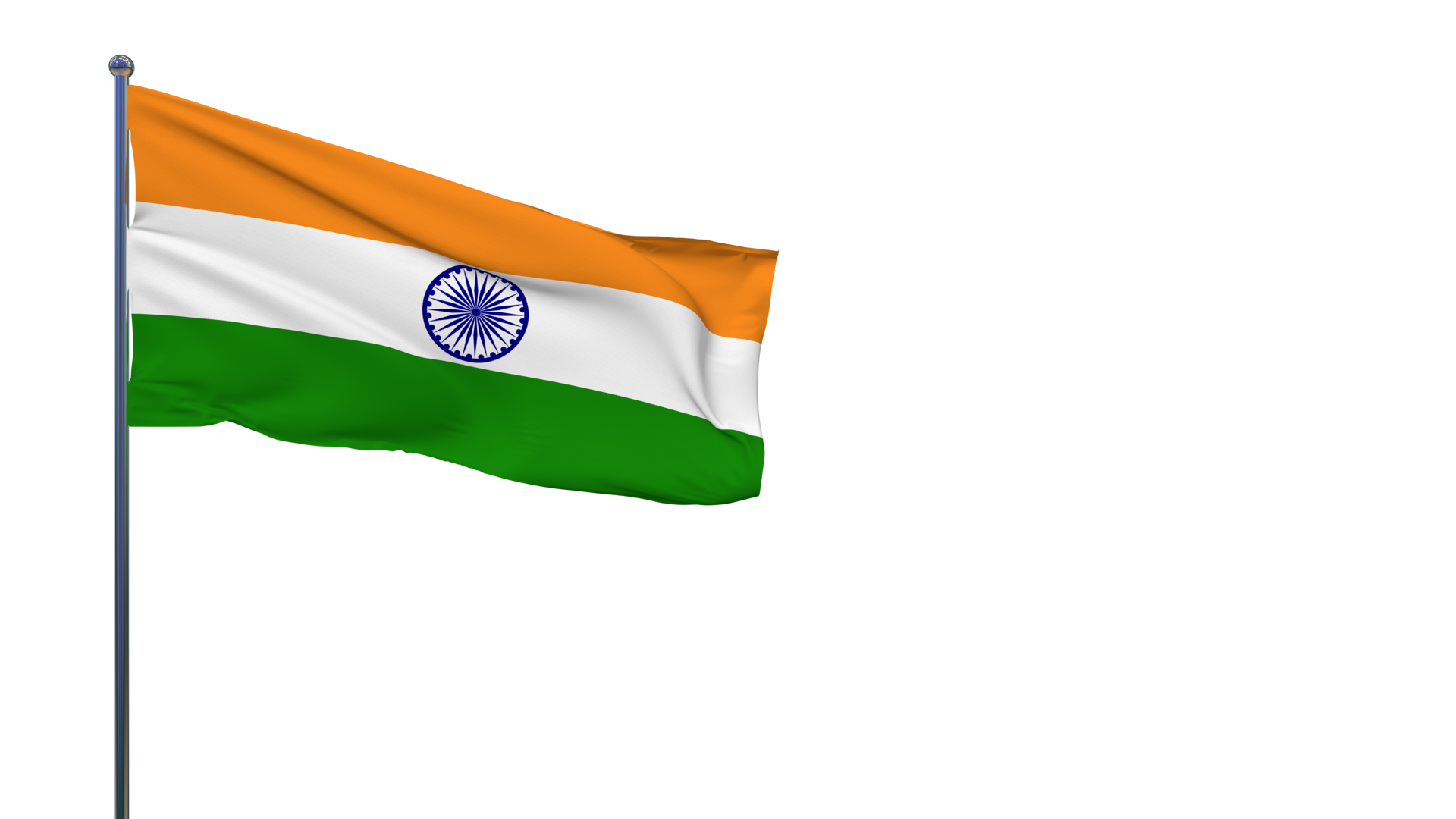 Free India Flag Waving in The Wind 3D Rendering, National Day, Independence  Day 13824937 PNG with Transparent Background