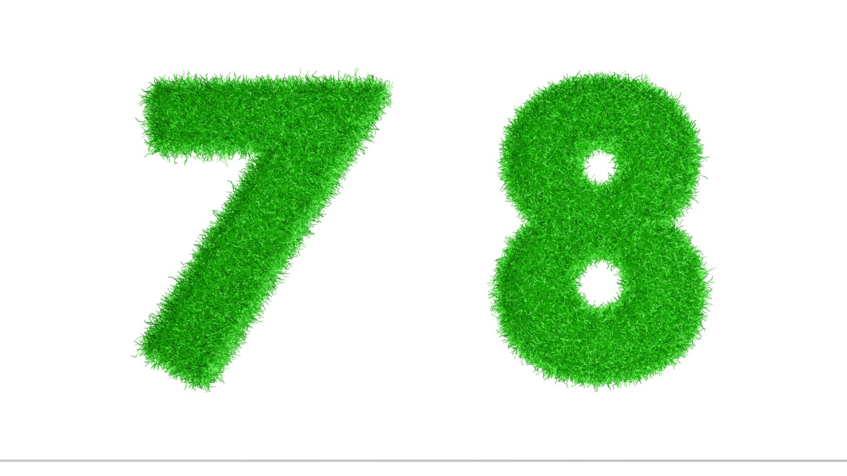 7 8 numeri 3d rendering, clima modificare consapevolezza alfabeti, natura png