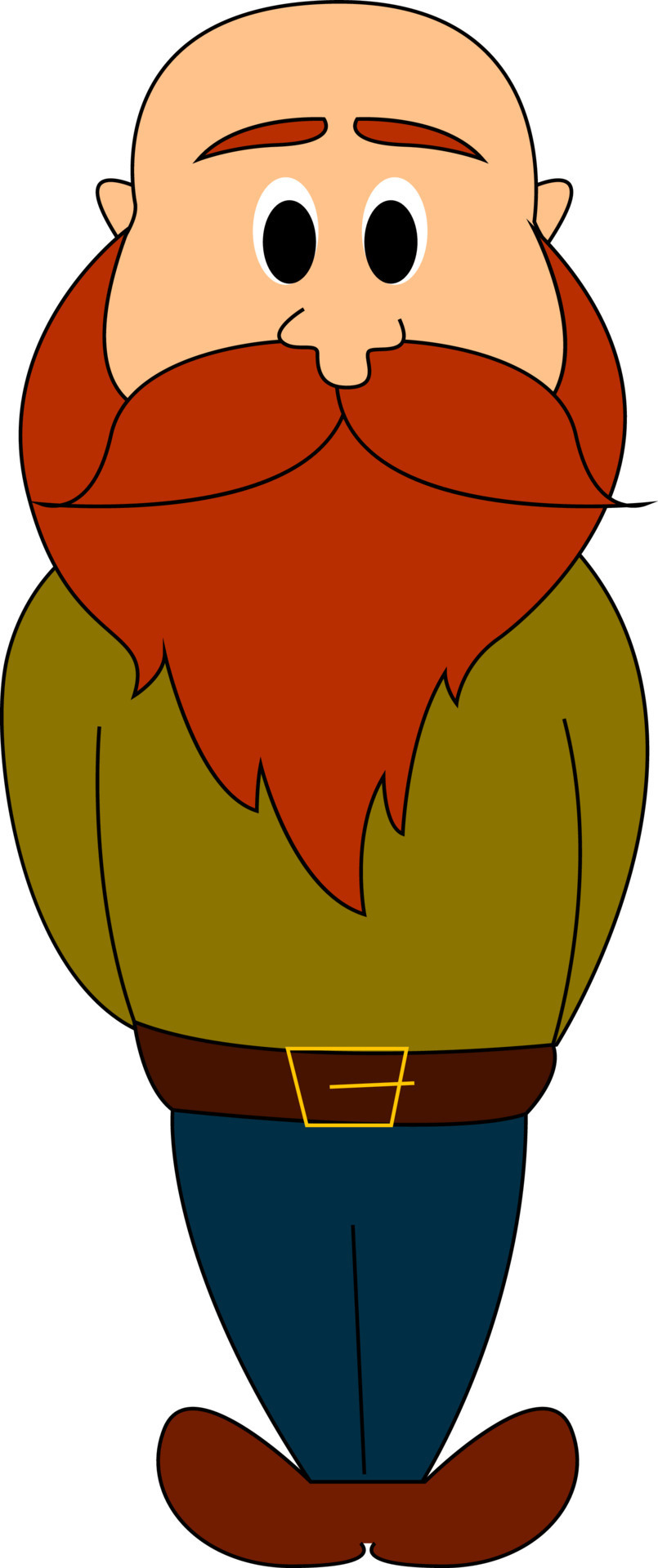 Man with long red beard, illustration, vector on white background. 13825127  Vector Art at Vecteezy