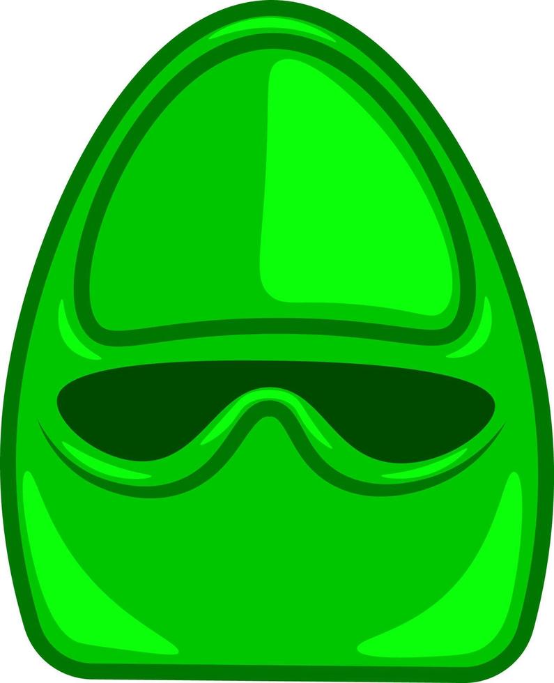 A green potty, vector or color illustration.