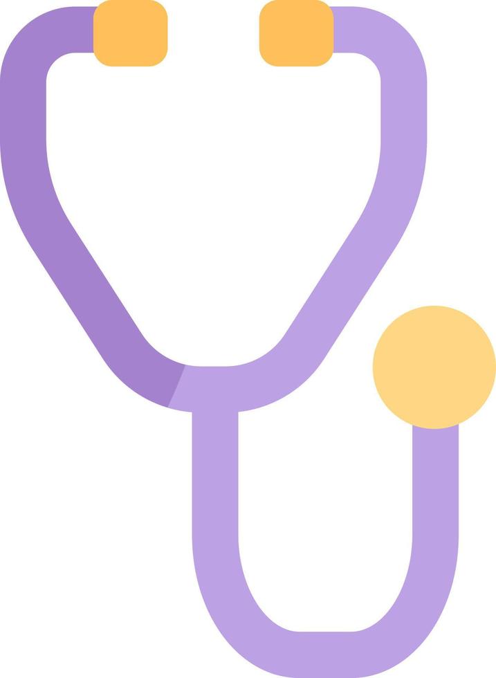 Medical stethoscope, icon illustration, vector on white background