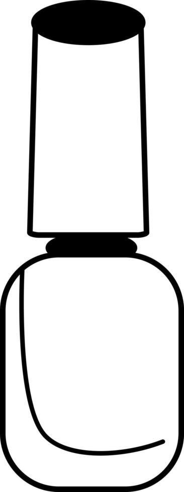 botella de esmalte de uñas, icono de ilustración, vector sobre fondo blanco