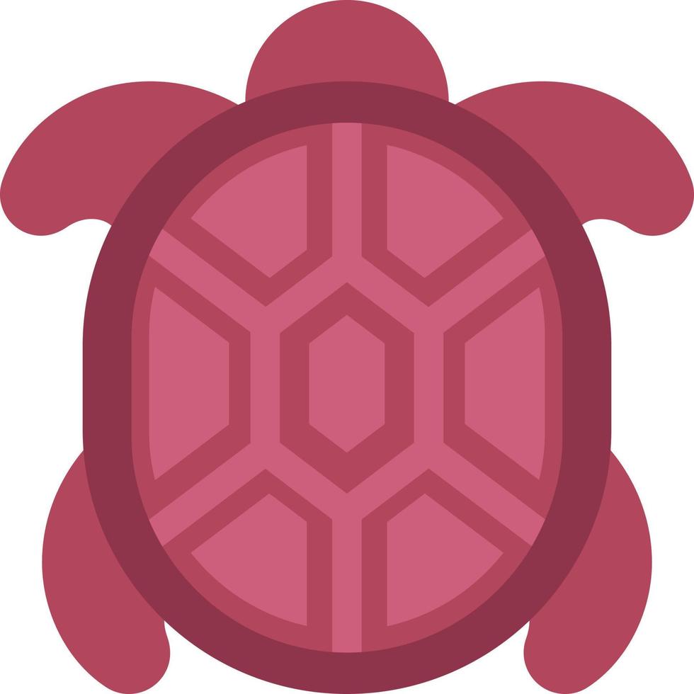 Pink turtle, illustration, vector, on a white background. vector