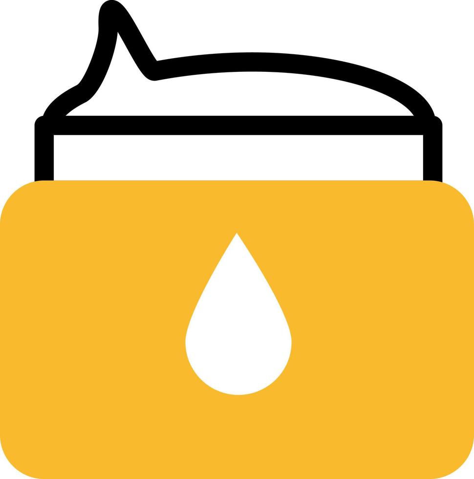 Spa water based cream, illustration, vector on a white background.
