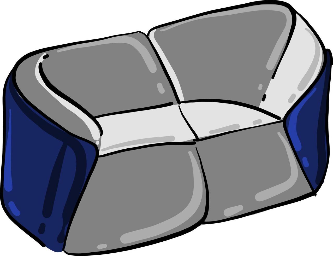 Cozy sofa, illustration, vector on white background