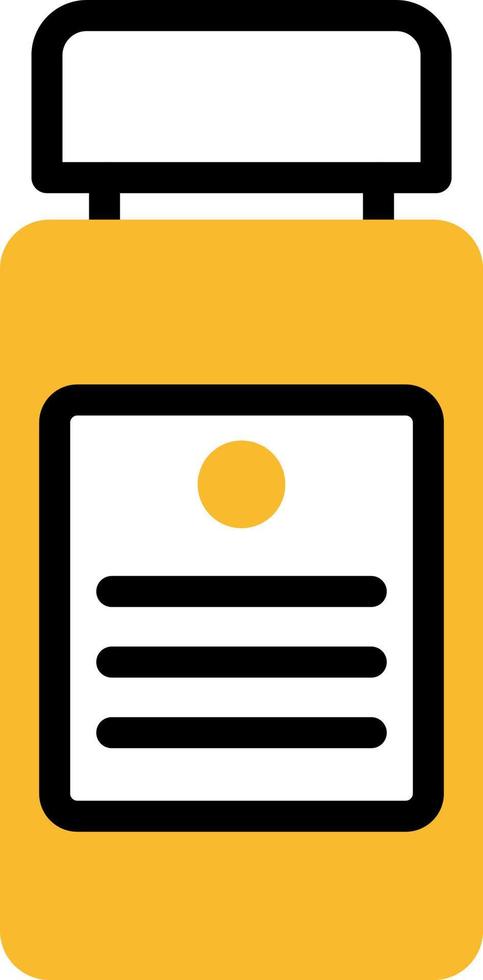 Hospital health pills, illustration, vector on a white background.