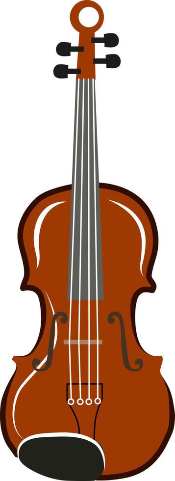 violín, ilustración, vector sobre fondo blanco.