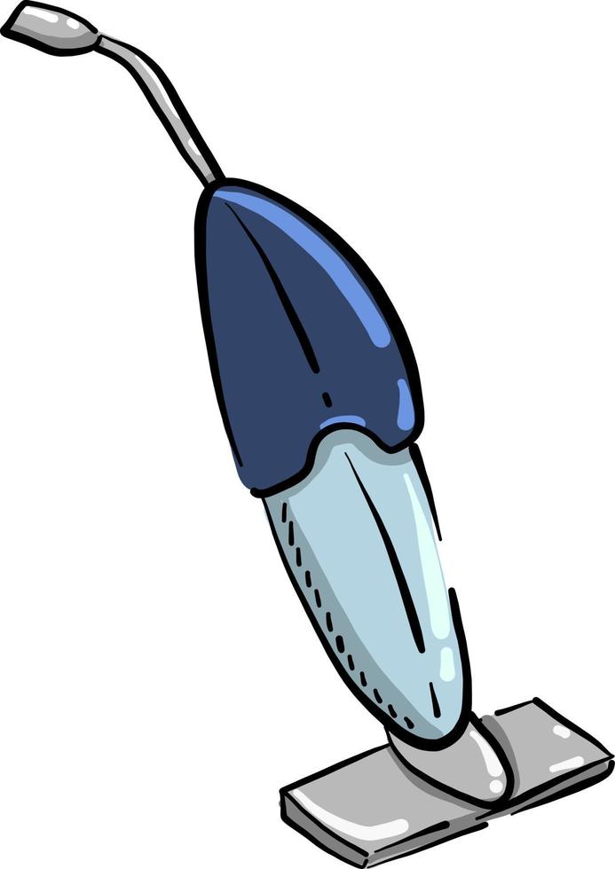 Vacuum cleaner, illustration, vector on white background