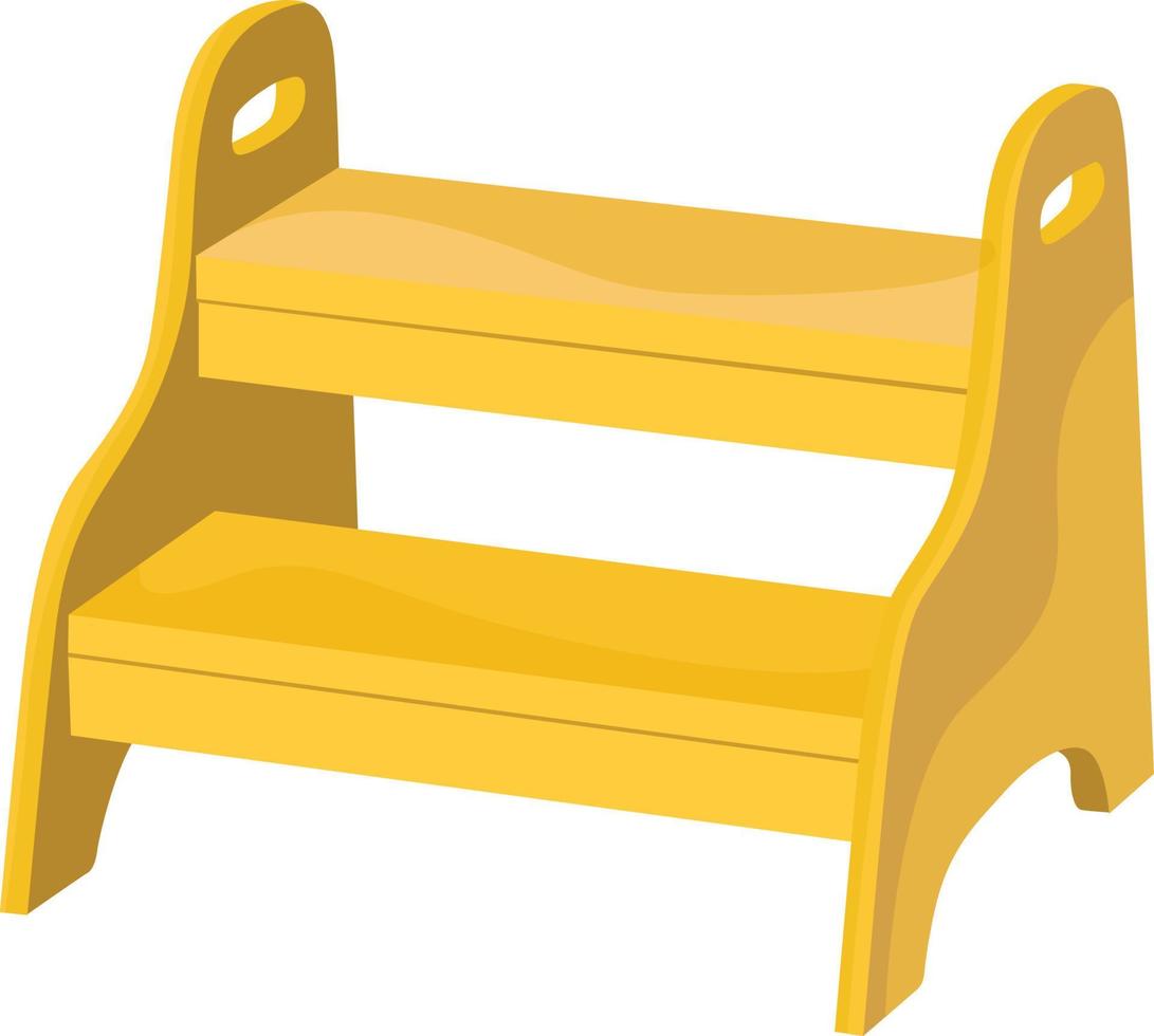 Step stool,illustration, vector on white background.