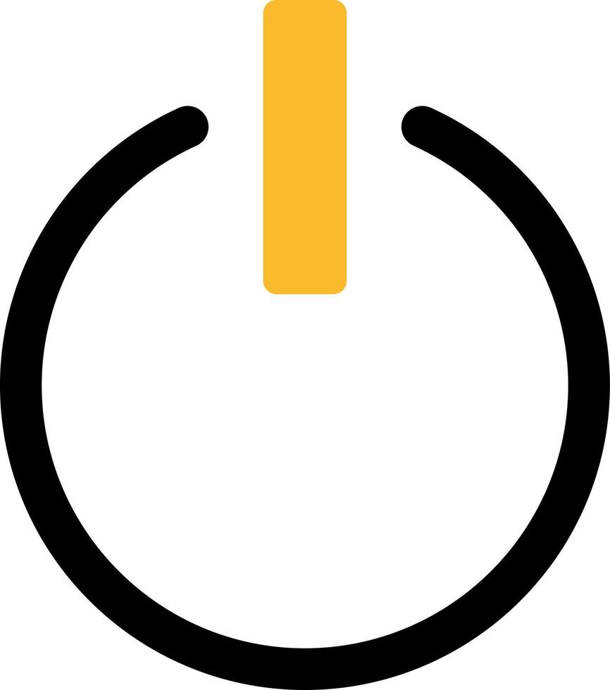 Power button icon, illustration, vector on a white background.