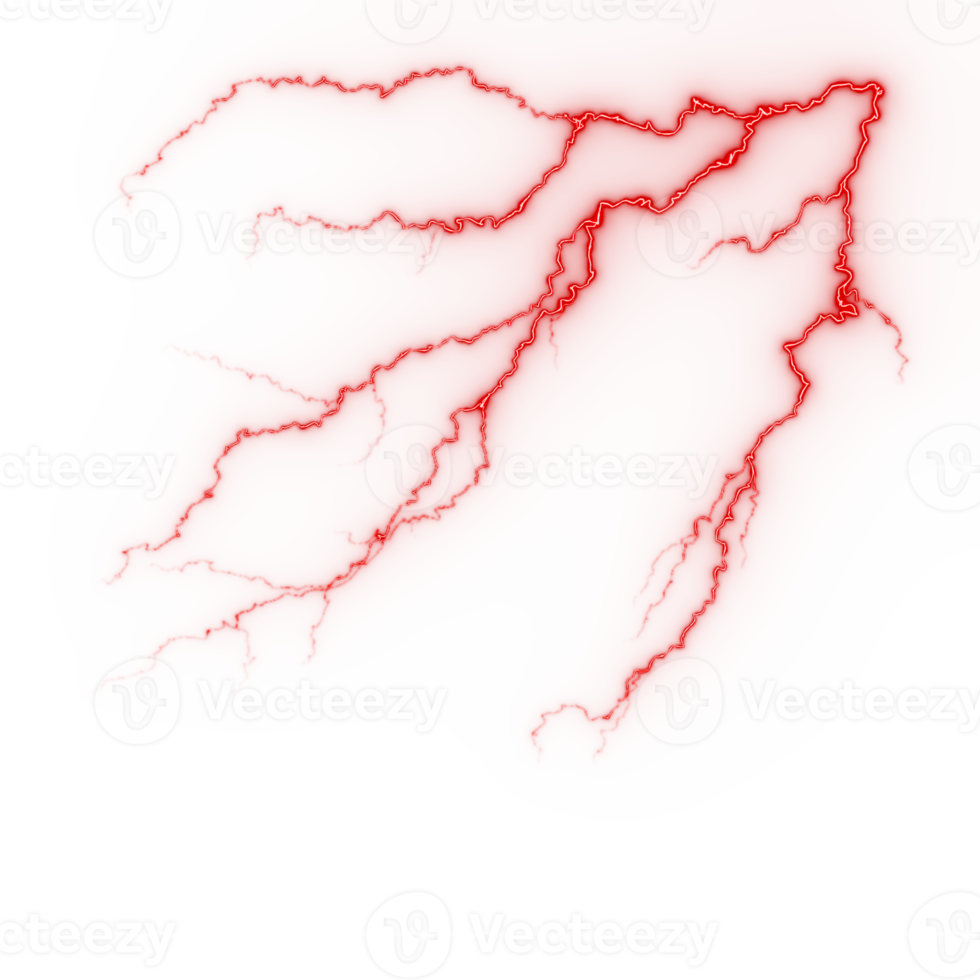 Lightning strikes on sky illustration 13826189 PNG