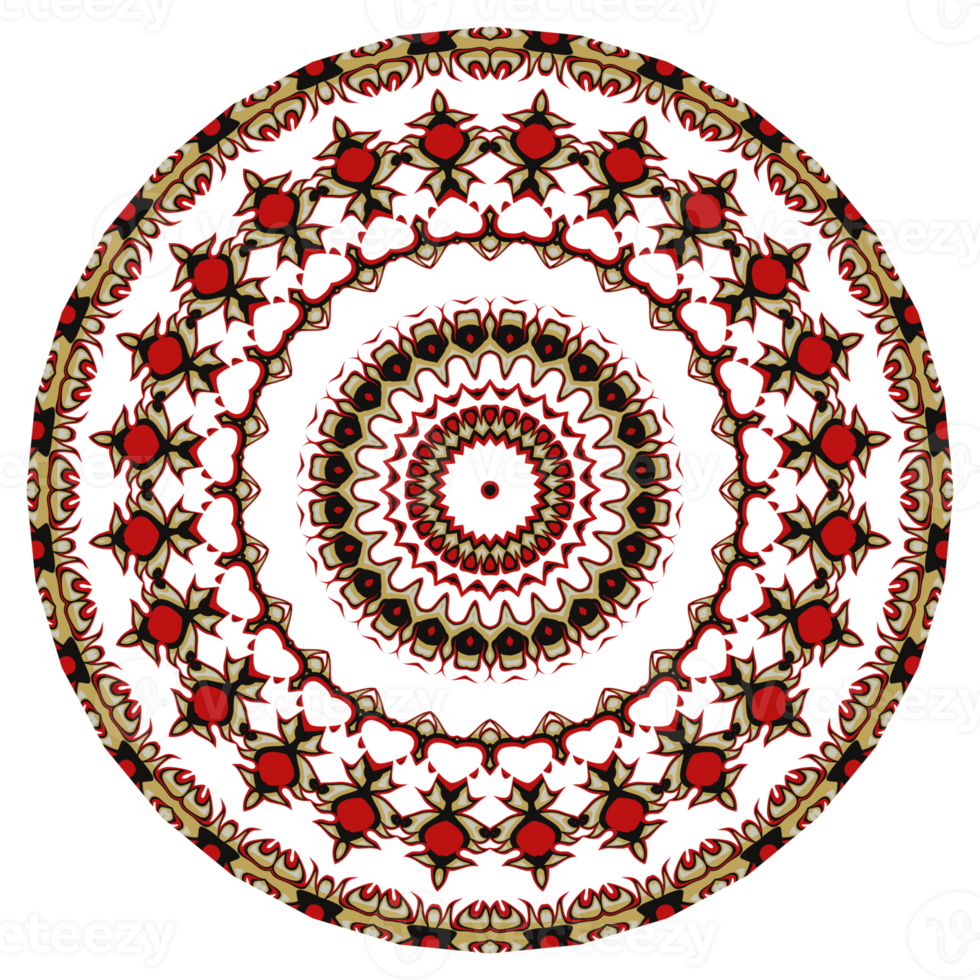 bloem mandala patroon ornament. png