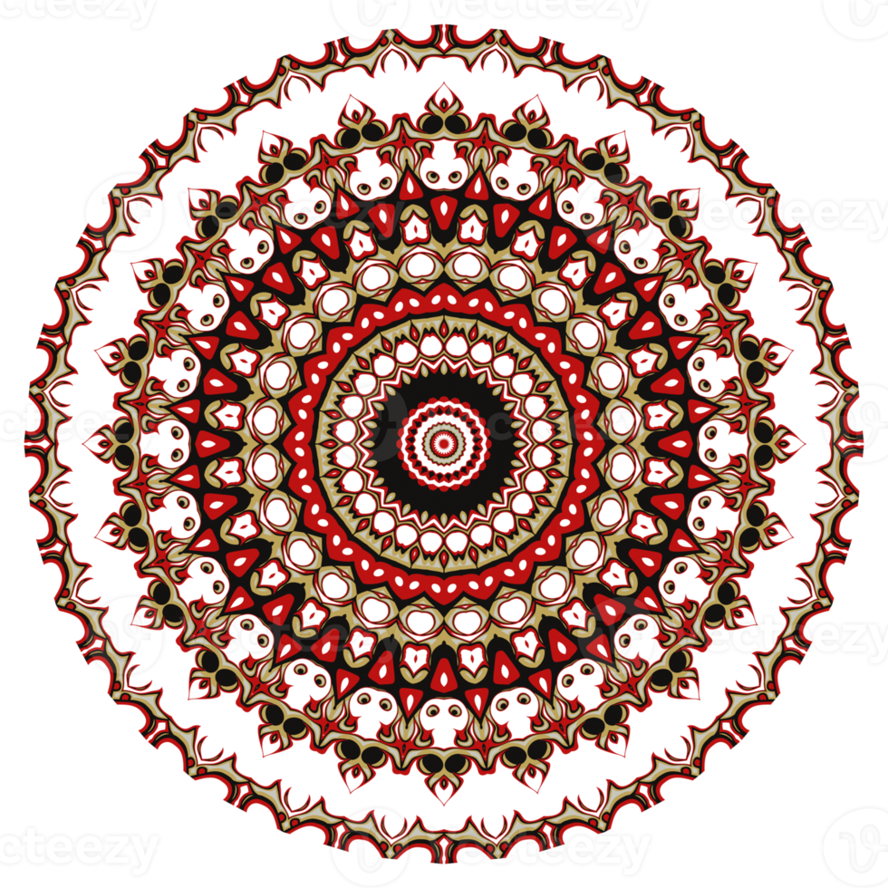 Flower mandala pattern ornament. png