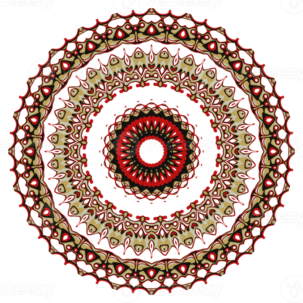 Flower mandala pattern ornament. png