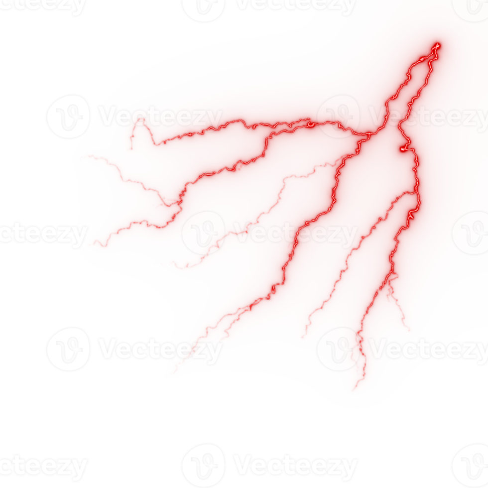 Lightning strikes on sky illustration 13826239 PNG