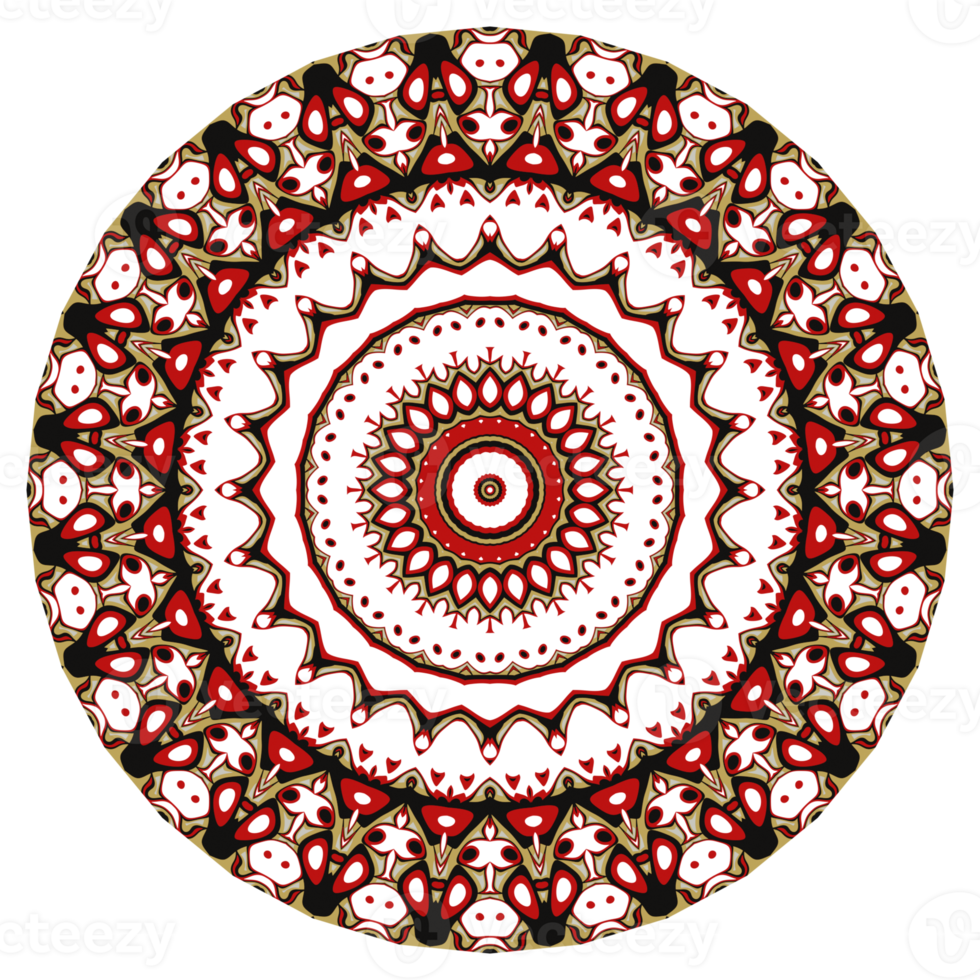 Flower mandala pattern ornament. png