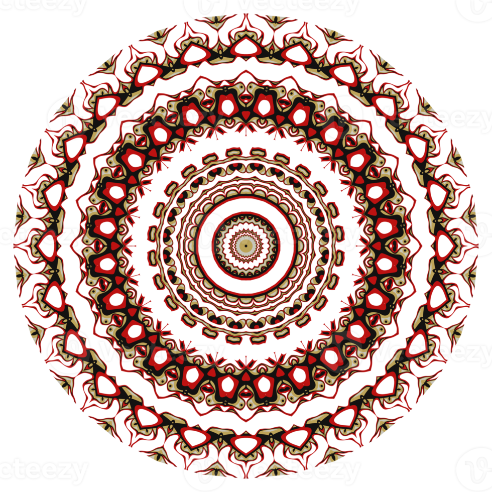 Flower mandala pattern ornament. png