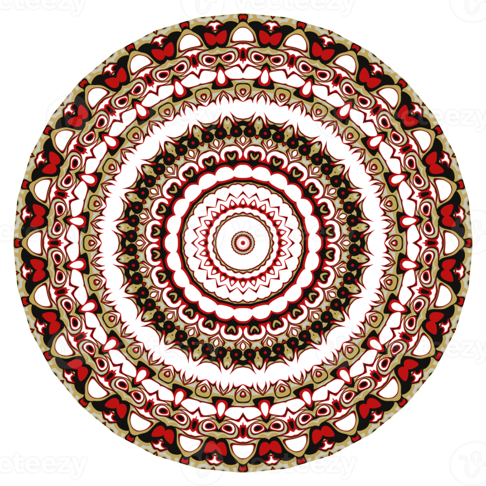 Flower mandala pattern ornament. png