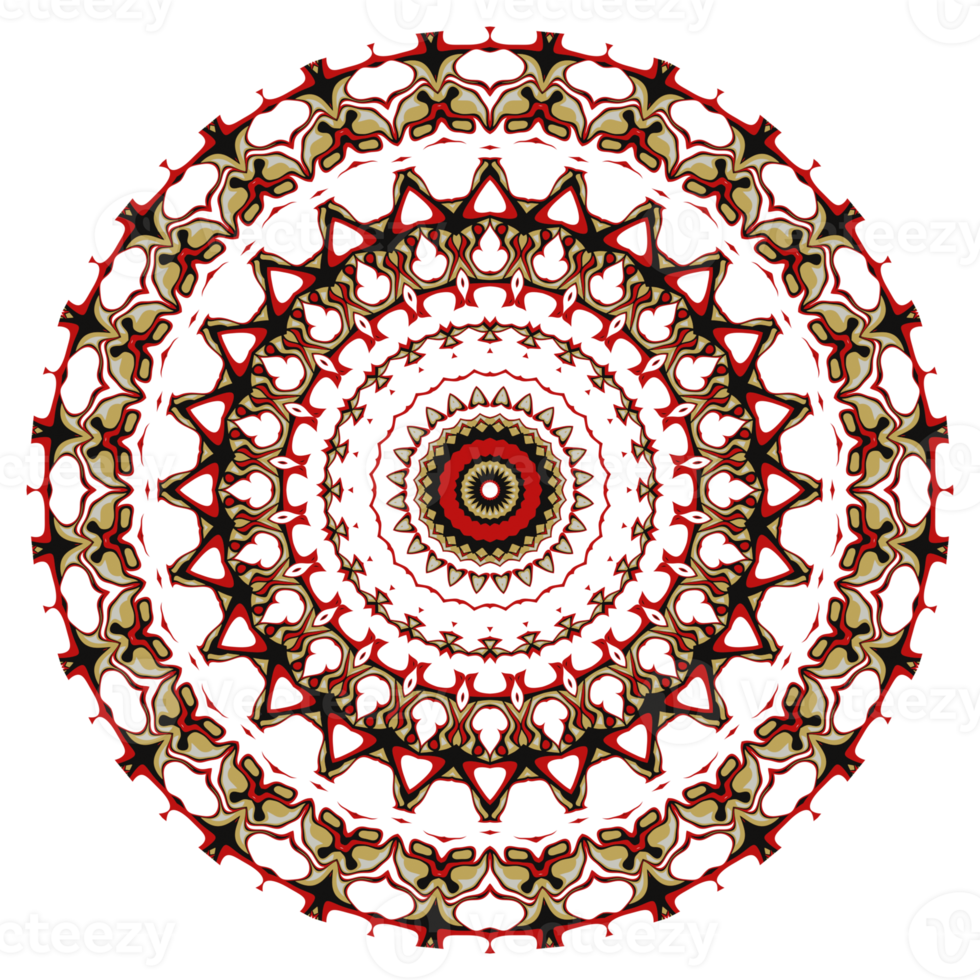 Flower mandala pattern ornament. png