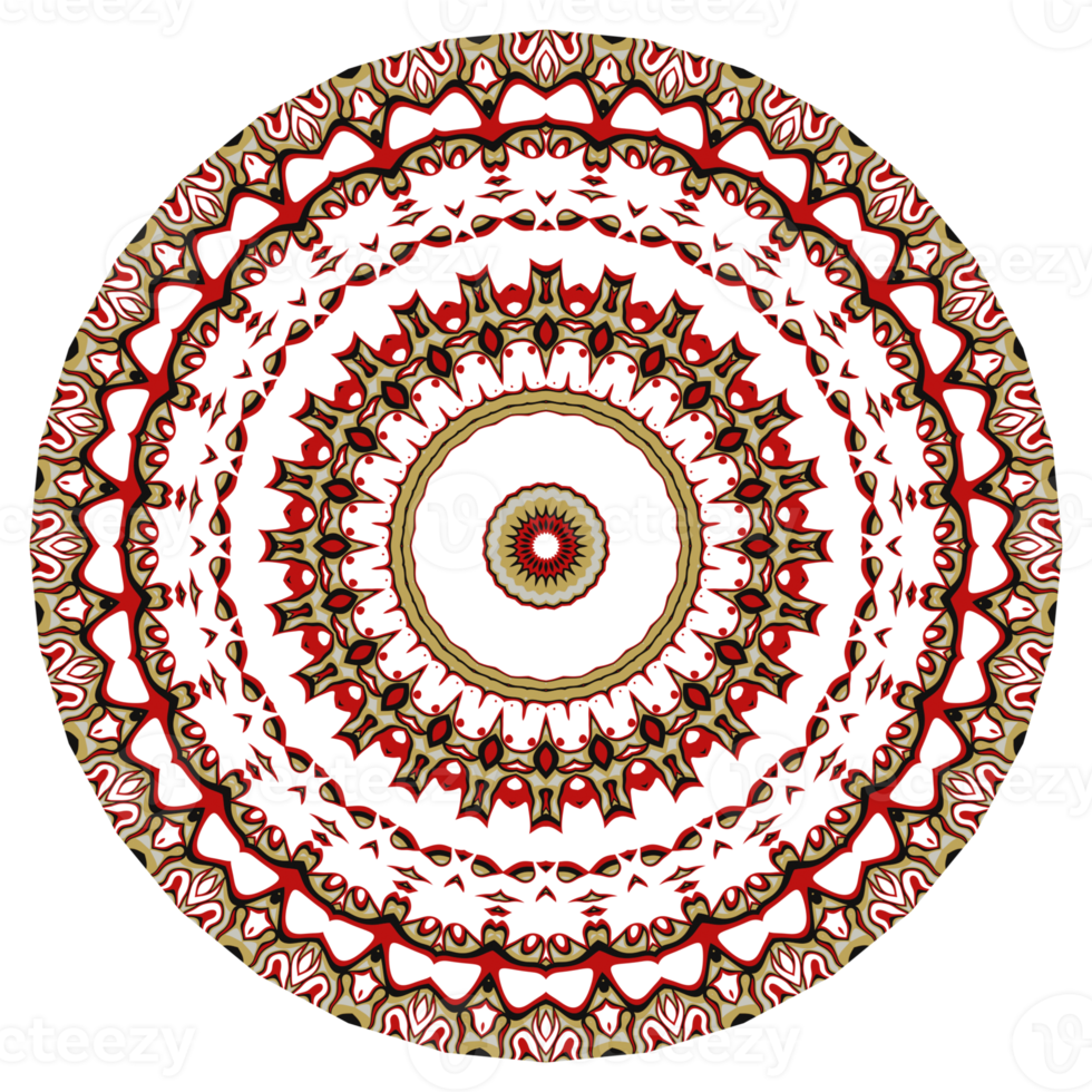 Flower mandala pattern ornament. png