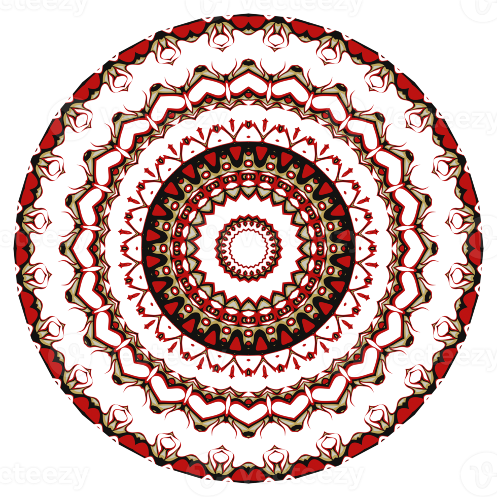 Flower mandala pattern ornament. png