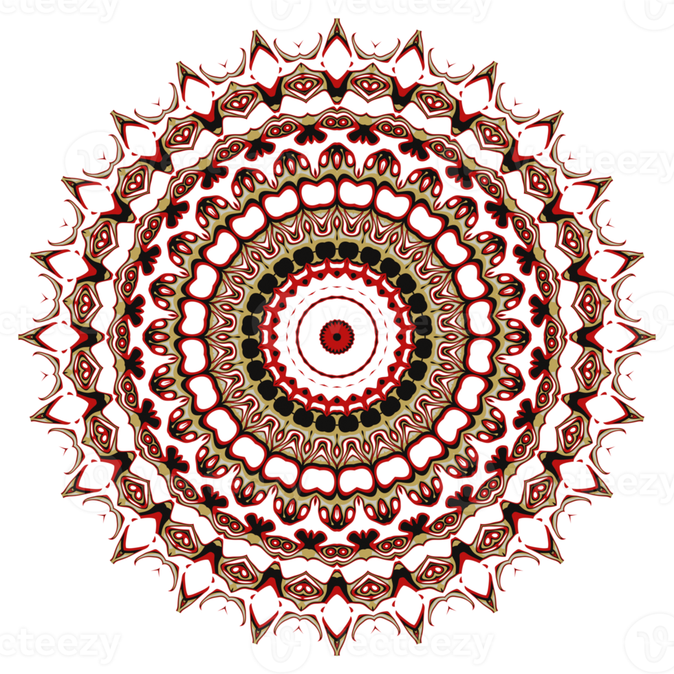 bloem mandala patroon ornament. png