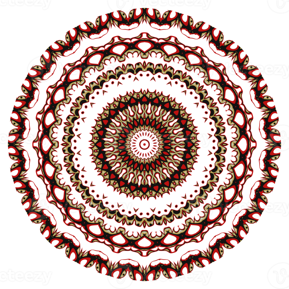 Flower mandala pattern ornament. png