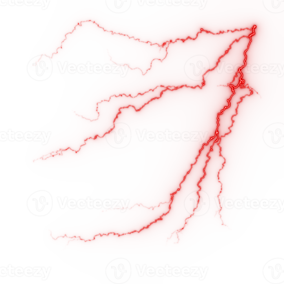 Lightning strikes on sky illustration 13826375 PNG